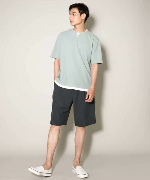 a.v.v / アー・ヴェ・ヴェ カットソー | 【接触冷感】梨地フェイクレイヤードカットソー【イージーケア/ストレッチ】 | 詳細7