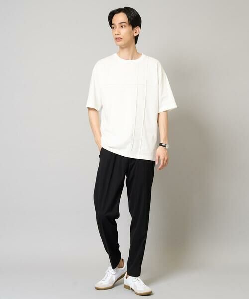 a.v.v / アー・ヴェ・ヴェ カットソー | 【接触冷感/綿100%】ピンタックデザインTシャツ(デザテクシリーズ) | 詳細2