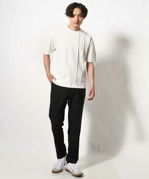 a.v.v / アー・ヴェ・ヴェ カットソー | 【接触冷感/綿100%】ピンタックデザインTシャツ(デザテクシリーズ) | 詳細7