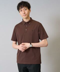 a.v.v / アー・ヴェ・ヴェ カットソー | 【接触冷感】ボタンダウン カノコポロシャツ ワンポイント刺繍入り【イージーケア/毛玉になりにくい】