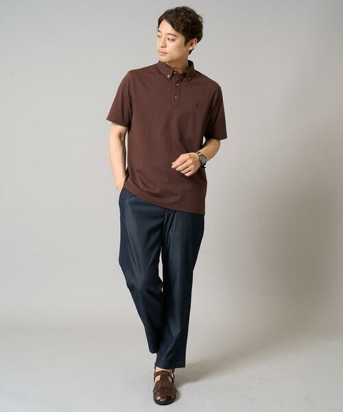 a.v.v / アー・ヴェ・ヴェ カットソー | 【接触冷感】ボタンダウン カノコポロシャツ ワンポイント刺繍入り【イージーケア/毛玉になりにくい】 | 詳細25