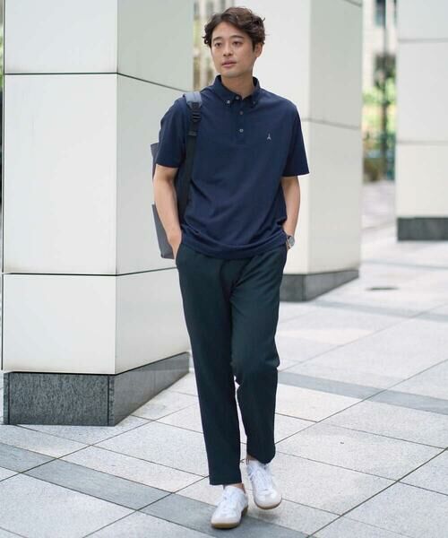 a.v.v / アー・ヴェ・ヴェ カットソー | 【接触冷感】ボタンダウン カノコポロシャツ ワンポイント刺繍入り【イージーケア/毛玉になりにくい】 | 詳細7