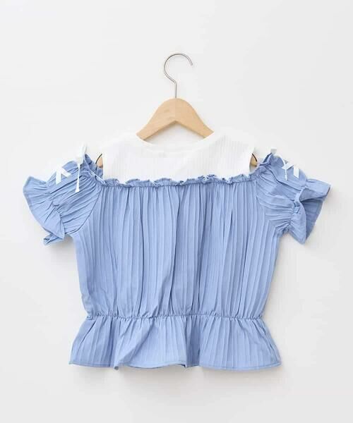 a.v.v / アー・ヴェ・ヴェ シャツ・ブラウス | [100-160]【セットアップも出来る】袖レースアップオフショルブラウス | 詳細2