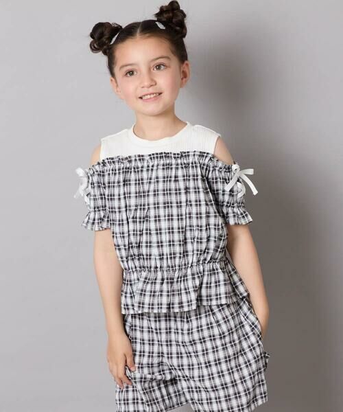 a.v.v / アー・ヴェ・ヴェ シャツ・ブラウス | [100-160]【セットアップも出来る】袖レースアップオフショルブラウス | 詳細10