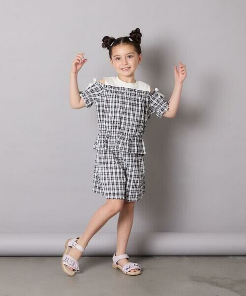 a.v.v / アー・ヴェ・ヴェ シャツ・ブラウス | [100-160]【セットアップも出来る】袖レースアップオフショルブラウス | 詳細13