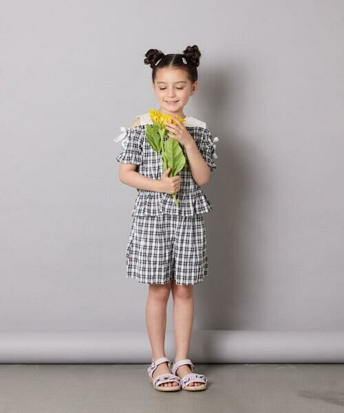 a.v.v / アー・ヴェ・ヴェ シャツ・ブラウス | [100-160]【セットアップも出来る】袖レースアップオフショルブラウス | 詳細17