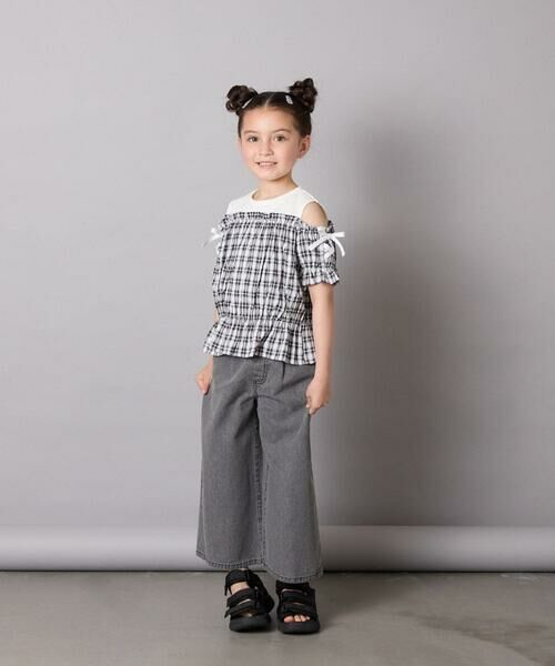 a.v.v / アー・ヴェ・ヴェ シャツ・ブラウス | [100-160]【セットアップも出来る】袖レースアップオフショルブラウス | 詳細18