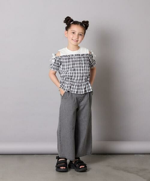 a.v.v / アー・ヴェ・ヴェ シャツ・ブラウス | [100-160]【セットアップも出来る】袖レースアップオフショルブラウス | 詳細20