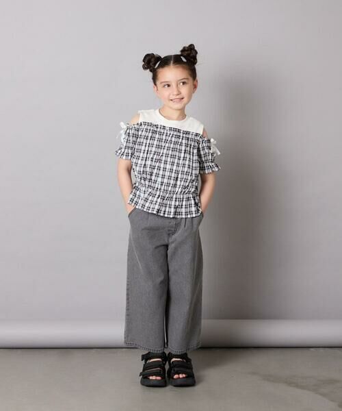 a.v.v / アー・ヴェ・ヴェ シャツ・ブラウス | [100-160]【セットアップも出来る】袖レースアップオフショルブラウス | 詳細21