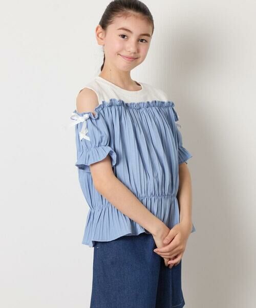 a.v.v / アー・ヴェ・ヴェ シャツ・ブラウス | [100-160]【セットアップも出来る】袖レースアップオフショルブラウス | 詳細25