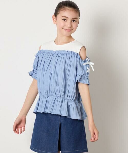 a.v.v / アー・ヴェ・ヴェ シャツ・ブラウス | [100-160]【セットアップも出来る】袖レースアップオフショルブラウス | 詳細26