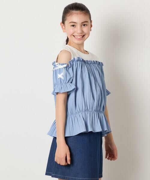 a.v.v / アー・ヴェ・ヴェ シャツ・ブラウス | [100-160]【セットアップも出来る】袖レースアップオフショルブラウス | 詳細27