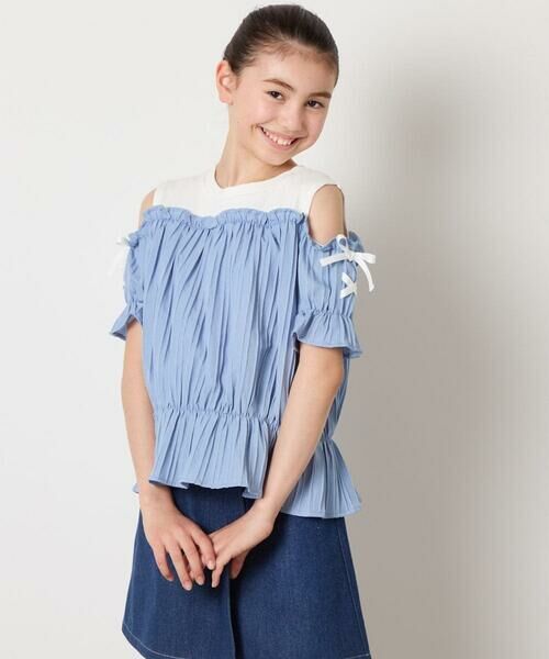 a.v.v / アー・ヴェ・ヴェ シャツ・ブラウス | [100-160]【セットアップも出来る】袖レースアップオフショルブラウス | 詳細28