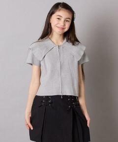 a.v.v / アー・ヴェ・ヴェ ニット・セーター | [130-160]ビッグカラージップアップニット