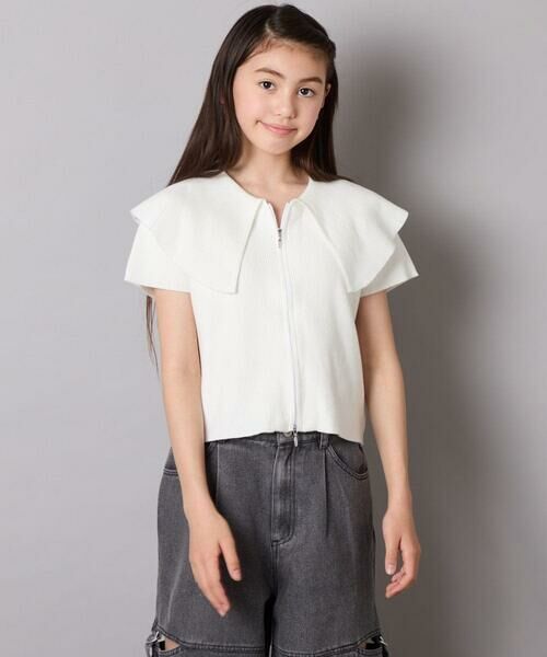 a.v.v / アー・ヴェ・ヴェ ニット・セーター | [130-160]ビッグカラージップアップニット | 詳細1