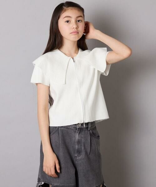 a.v.v / アー・ヴェ・ヴェ ニット・セーター | [130-160]ビッグカラージップアップニット | 詳細2