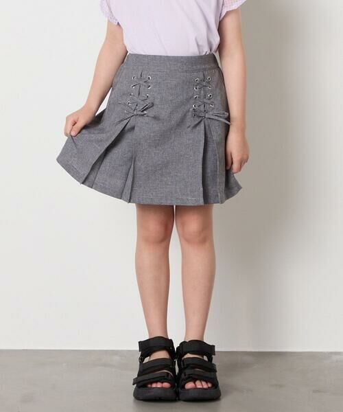 a.v.v / アー・ヴェ・ヴェ ロング・マキシ丈スカート | [120-160]［インパン付］フロントレースアップスカート | 詳細1