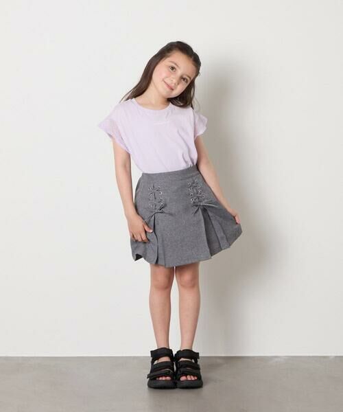 a.v.v / アー・ヴェ・ヴェ ロング・マキシ丈スカート | [120-160]［インパン付］フロントレースアップスカート | 詳細11