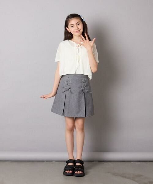 a.v.v / アー・ヴェ・ヴェ ロング・マキシ丈スカート | [120-160]［インパン付］フロントレースアップスカート | 詳細16