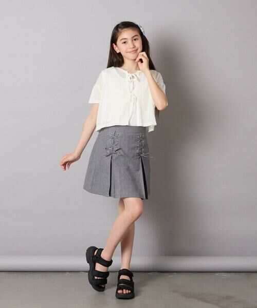 a.v.v / アー・ヴェ・ヴェ ロング・マキシ丈スカート | [120-160]［インパン付］フロントレースアップスカート | 詳細17