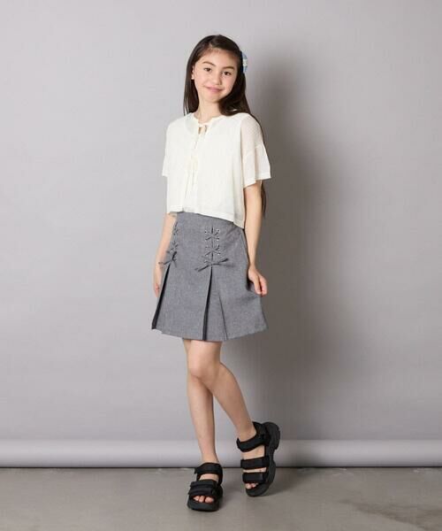 a.v.v / アー・ヴェ・ヴェ ロング・マキシ丈スカート | [120-160]［インパン付］フロントレースアップスカート | 詳細18