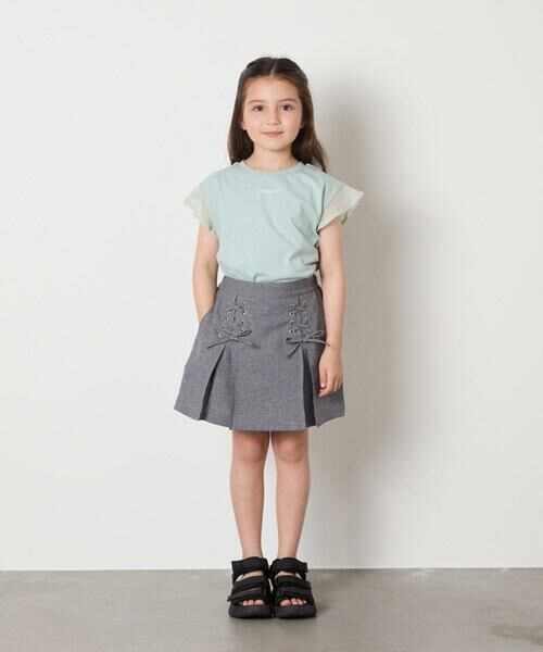 a.v.v / アー・ヴェ・ヴェ ロング・マキシ丈スカート | [120-160]［インパン付］フロントレースアップスカート | 詳細4