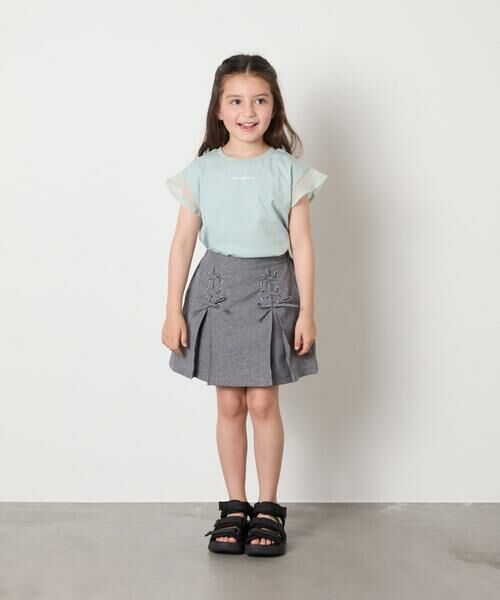 a.v.v / アー・ヴェ・ヴェ ロング・マキシ丈スカート | [120-160]［インパン付］フロントレースアップスカート | 詳細5