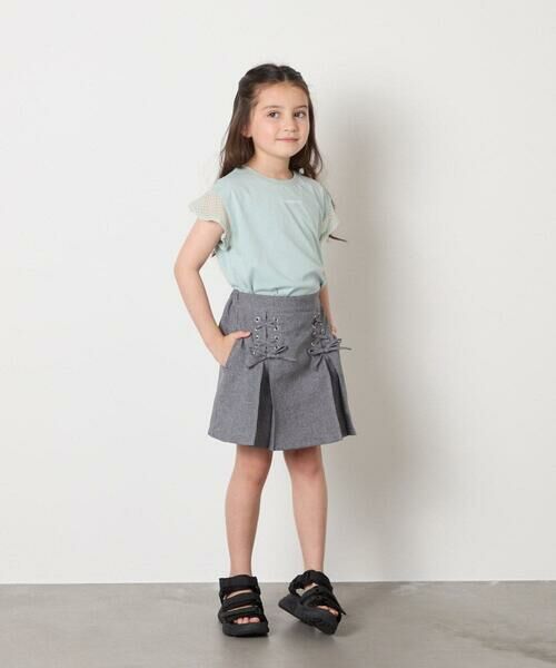 a.v.v / アー・ヴェ・ヴェ ロング・マキシ丈スカート | [120-160]［インパン付］フロントレースアップスカート | 詳細7