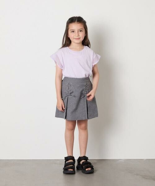 a.v.v / アー・ヴェ・ヴェ ロング・マキシ丈スカート | [120-160]［インパン付］フロントレースアップスカート | 詳細9