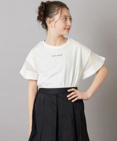 a.v.v / アー・ヴェ・ヴェ カットソー | 【累計1万枚販売/接触冷感/ジメジメ対策】[100-130]袖シアー切り替えトップス