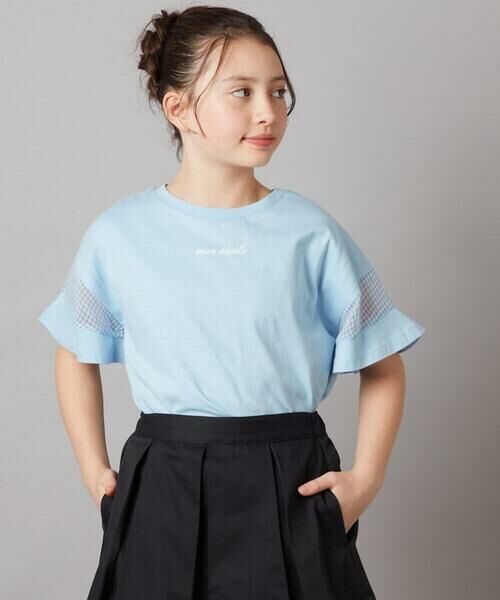 a.v.v / アー・ヴェ・ヴェ カットソー | 【累計1万枚販売/接触冷感/ジメジメ対策】[100-130]袖シアー切り替えトップス | 詳細12