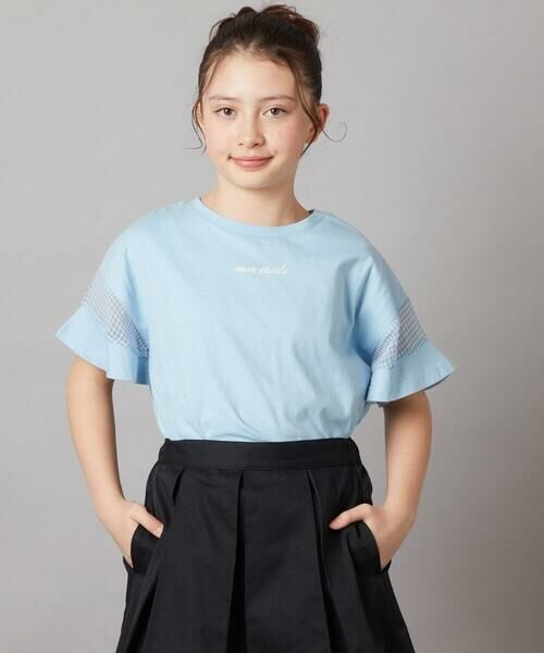 a.v.v / アー・ヴェ・ヴェ カットソー | 【累計1万枚販売/接触冷感/ジメジメ対策】[100-130]袖シアー切り替えトップス | 詳細13