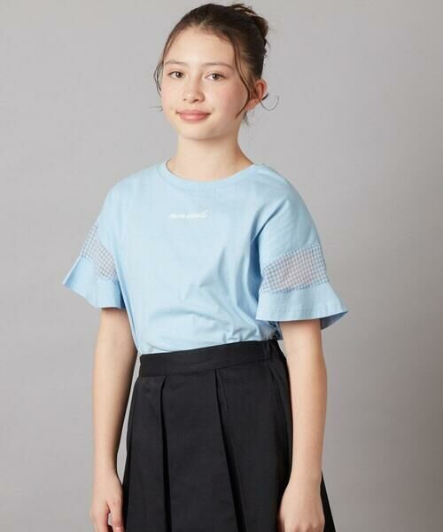 a.v.v / アー・ヴェ・ヴェ カットソー | 【累計1万枚販売/接触冷感/ジメジメ対策】[100-130]袖シアー切り替えトップス | 詳細15