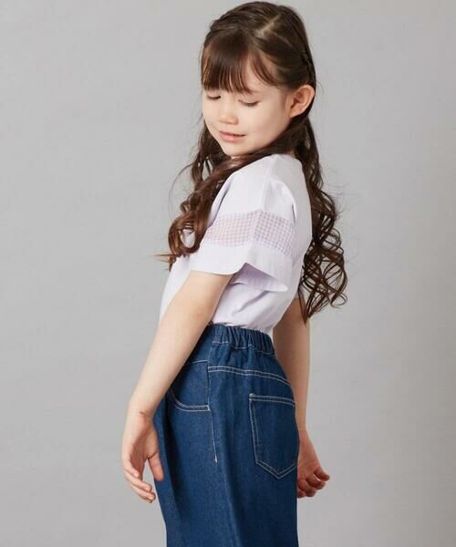 a.v.v / アー・ヴェ・ヴェ カットソー | 【累計1万枚販売/接触冷感/ジメジメ対策】[100-130]袖シアー切り替えトップス | 詳細9