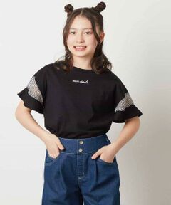 a.v.v / アー・ヴェ・ヴェ カットソー | 【累計1万枚販売/接触冷感/ジメジメ対策】[140-150]袖シアー切り替えトップス