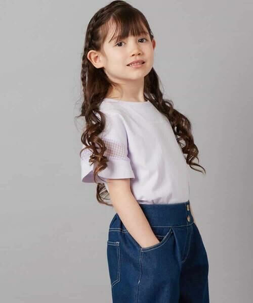 a.v.v / アー・ヴェ・ヴェ カットソー | 【累計1万枚販売/接触冷感/ジメジメ対策】[140-150]袖シアー切り替えトップス | 詳細10