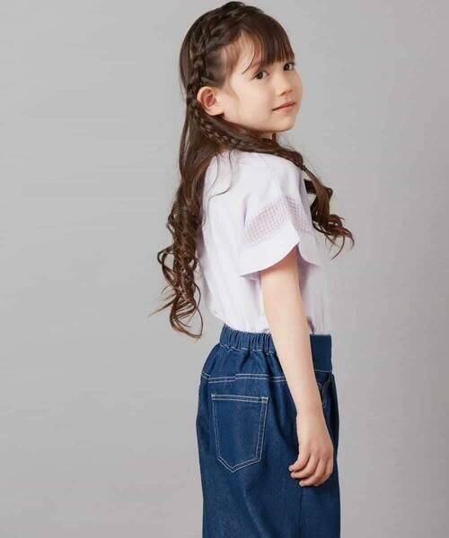 a.v.v / アー・ヴェ・ヴェ カットソー | 【累計1万枚販売/接触冷感/ジメジメ対策】[140-150]袖シアー切り替えトップス | 詳細13