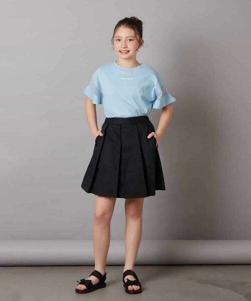 a.v.v / アー・ヴェ・ヴェ カットソー | 【累計1万枚販売/接触冷感/ジメジメ対策】[140-150]袖シアー切り替えトップス | 詳細5