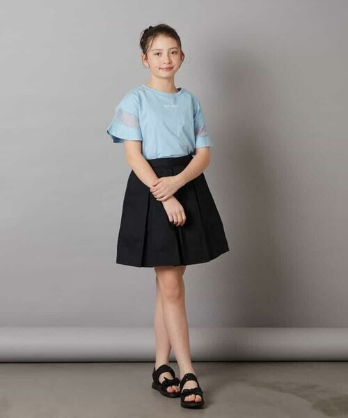 a.v.v / アー・ヴェ・ヴェ カットソー | 【累計1万枚販売/接触冷感/ジメジメ対策】[140-150]袖シアー切り替えトップス | 詳細7