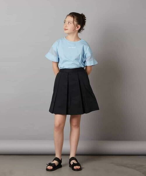 a.v.v / アー・ヴェ・ヴェ カットソー | 【累計1万枚販売/接触冷感/ジメジメ対策】[140-150]袖シアー切り替えトップス | 詳細8