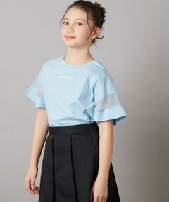 a.v.v / アー・ヴェ・ヴェ カットソー | 【累計1万枚販売/接触冷感/ジメジメ対策】[160]袖シアー切り替えトップス