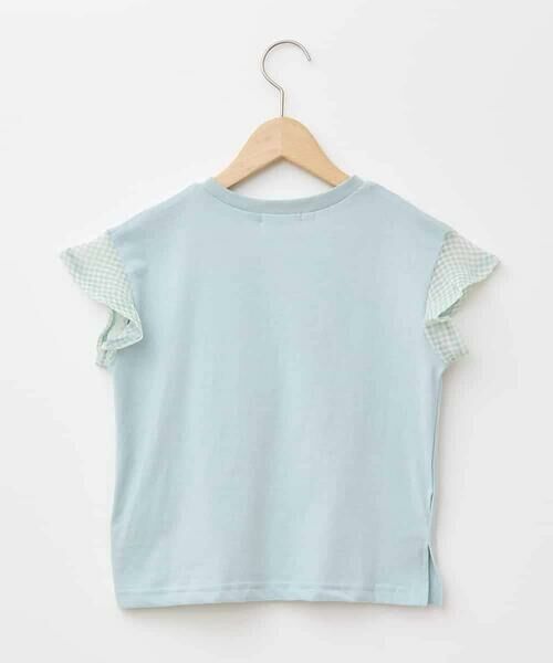 a.v.v / アー・ヴェ・ヴェ カットソー | 【カットソー人気NO.1】【接触冷感/ジメジメ対策/毛玉になりにくい/安心の綿100％】[100-160]シアーギンガムフレアスリーブＴシャツ | 詳細2