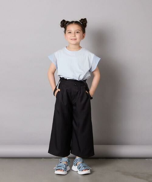 a.v.v / アー・ヴェ・ヴェ カットソー | 【カットソー人気NO.1】【接触冷感/ジメジメ対策/毛玉になりにくい/安心の綿100％】[100-160]シアーギンガムフレアスリーブＴシャツ | 詳細22