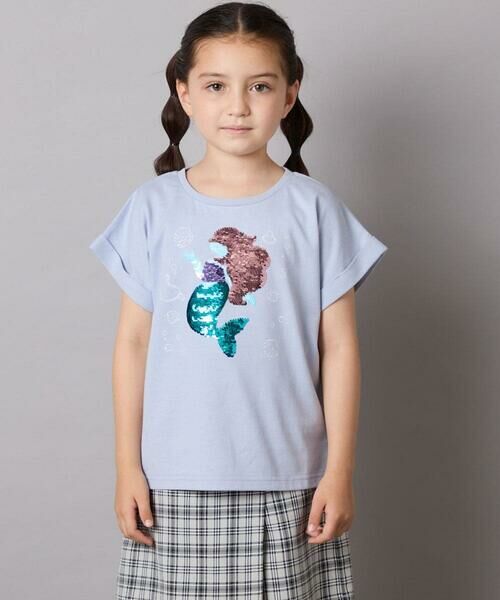 a.v.v / アー・ヴェ・ヴェ カットソー | 【接触冷感/ジメジメ対策/毛玉になりにくい/安心の綿100％】[100-150]スパンコールモチーフＴシャツ | 詳細19