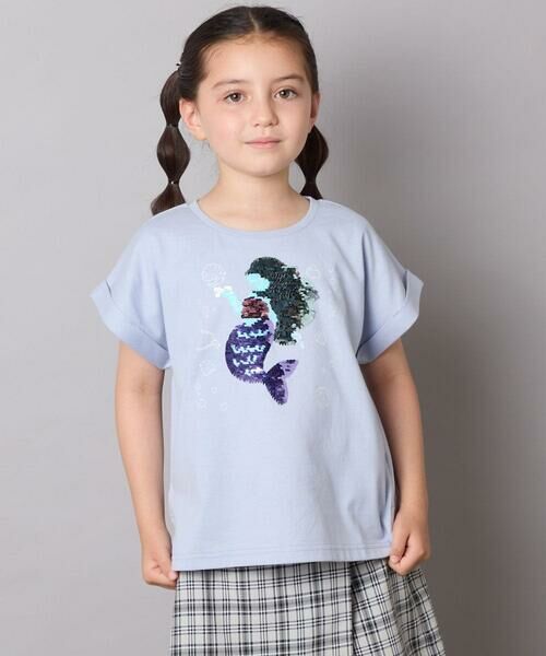 a.v.v / アー・ヴェ・ヴェ カットソー | 【接触冷感/ジメジメ対策/毛玉になりにくい/安心の綿100％】[100-150]スパンコールモチーフＴシャツ | 詳細22