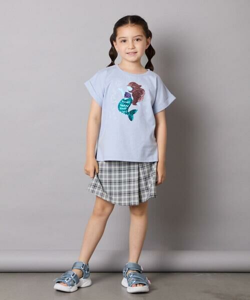 a.v.v / アー・ヴェ・ヴェ カットソー | 【接触冷感/ジメジメ対策/毛玉になりにくい/安心の綿100％】[100-150]スパンコールモチーフＴシャツ | 詳細24