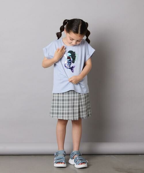 a.v.v / アー・ヴェ・ヴェ カットソー | 【接触冷感/ジメジメ対策/毛玉になりにくい/安心の綿100％】[100-150]スパンコールモチーフＴシャツ | 詳細28