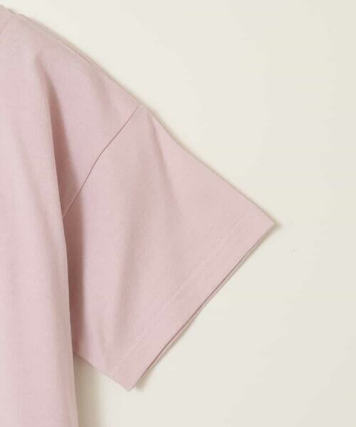 a.v.v / アー・ヴェ・ヴェ カットソー | 【接触冷感/ジメジメ対策/毛玉になりにくい/安心の綿100％/イージーケア】[100-130]ロゴ刺繍ゆるTシャツ | 詳細4