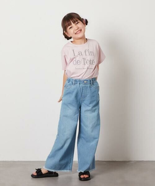 a.v.v / アー・ヴェ・ヴェ カットソー | 【接触冷感/ジメジメ対策/毛玉になりにくい/安心の綿100％/イージーケア】[100-130]ロゴ刺繍ゆるTシャツ | 詳細21