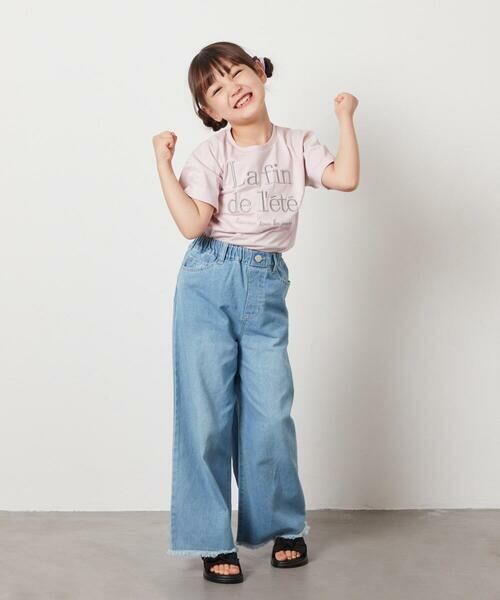 a.v.v / アー・ヴェ・ヴェ カットソー | 【接触冷感/ジメジメ対策/毛玉になりにくい/安心の綿100％/イージーケア】[100-130]ロゴ刺繍ゆるTシャツ | 詳細22